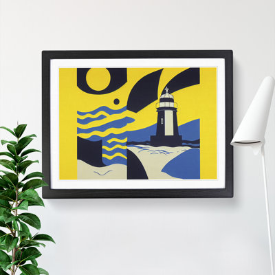 Abstract Lighthouse - Framed Print