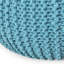 Charmant pouf en tricot tissé facile d'entretien et sans assemblage, pour un décor minimaliste moderne