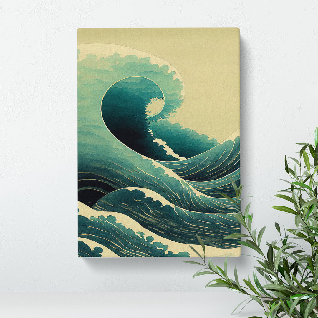 Magnificent Japanese Wave - Wrapped Canvas