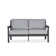 ORTUN 55" Metal Outdoor Loveseat with Cushions by Real Flame