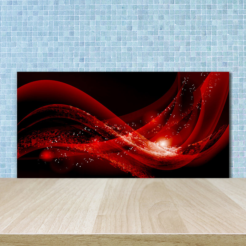 Birce 50cm W x 100cm L Glass Peel and Stick Panel