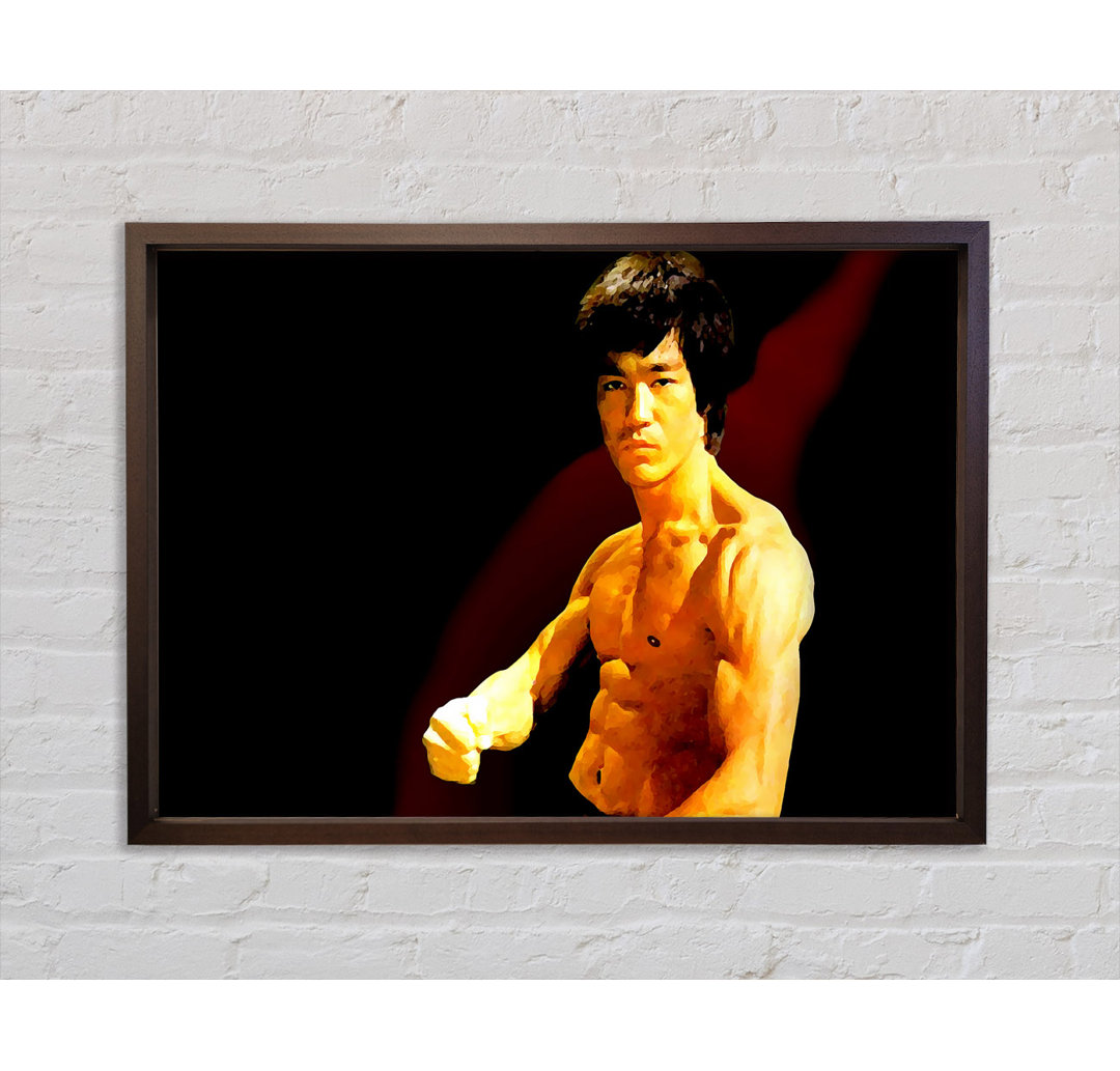 Bruce Lee Fist Of Fury - Einzelner Bilderrahmen Kunstdrucke auf Leinwand