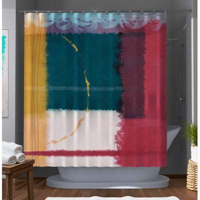 Ramblewood Abstract Shower Curtain
