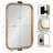 Esm Modern Wood Rounded Rectangle Pivot Mirror