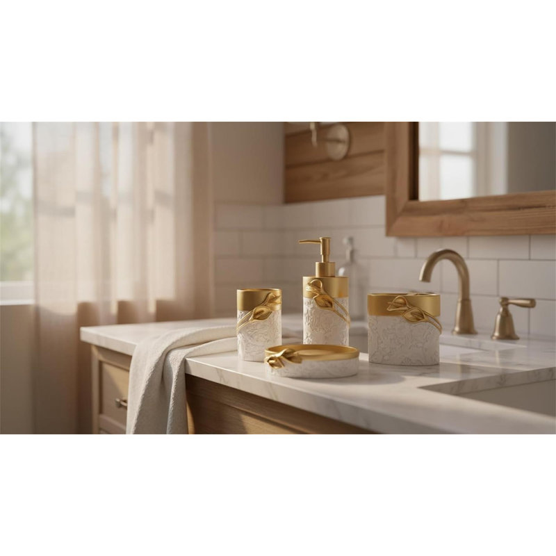 Bathroom accessory set