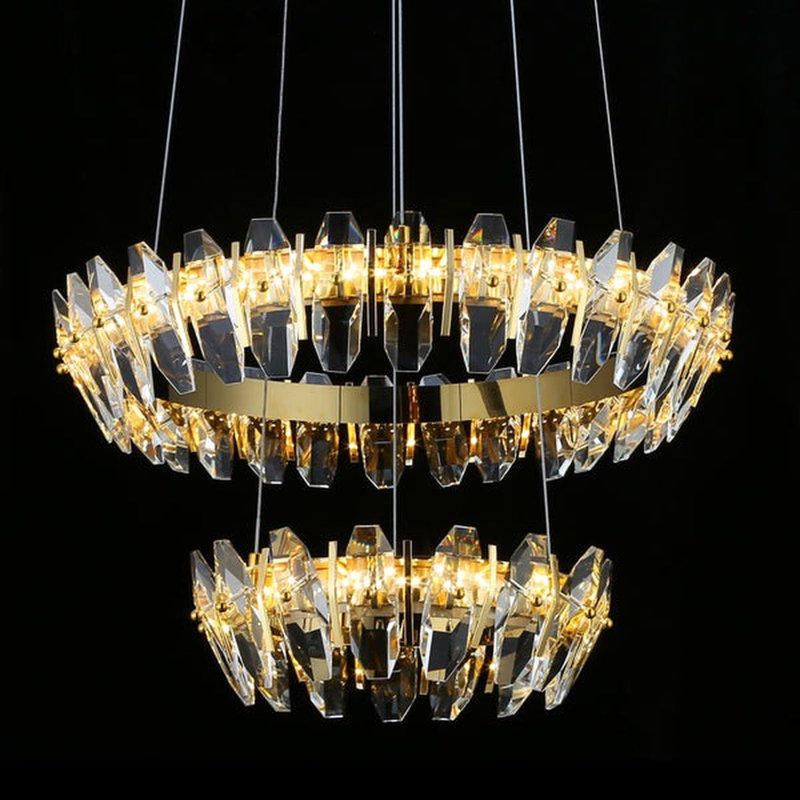 Lustre à 2 lumières Kolivas, H 5 po x l 32 po x P 32 po