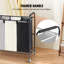Panier à linge à 3 compartiments, chariot de tri du linge avec roulettes robustes et verrouillables pour le linge sale dans la buanderie ou la chambre, organisateur de rangement pour le linge sale