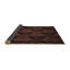 Tapis en laine orange / rose / noir-2068693643