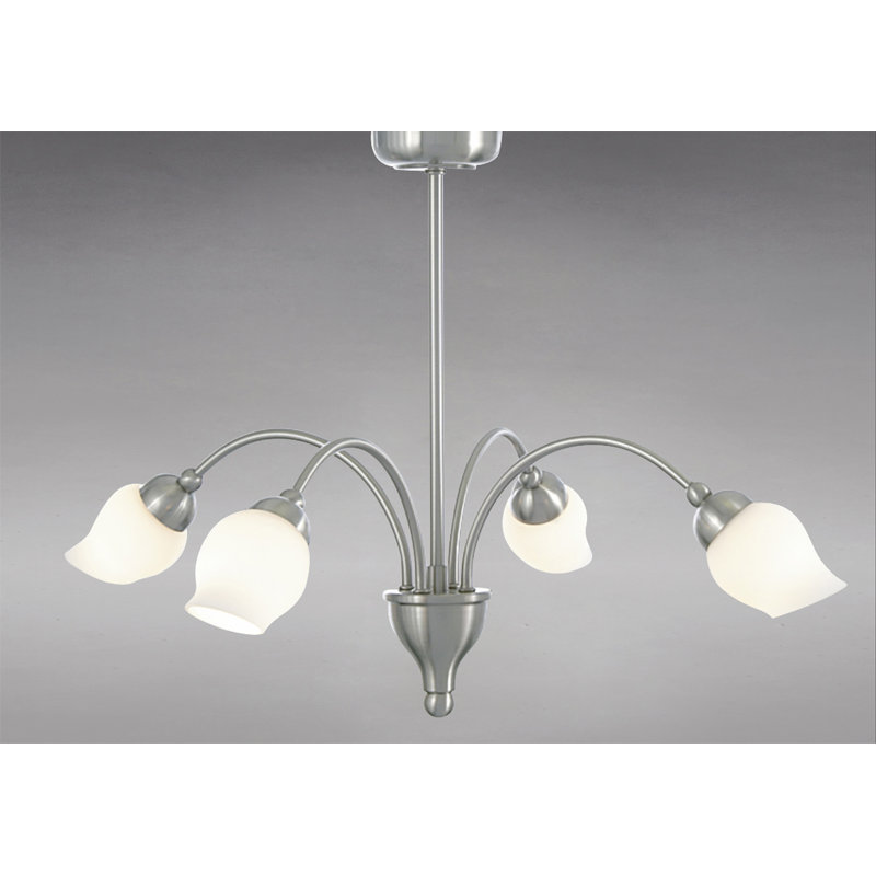 Kissinger 4 - Light Shaded Chandelier, Polished Chrome