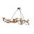 Curiel 8 - Light Dimmable Tiered Chandelier