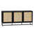 Black/Rattan