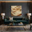 Toile horizontale rayée horizontale canyon beige-1077633566