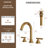 Widespread Bathroom Faucet 3 Hole, 2-Handle Bathroom Sink Faucet with Drain Assembly-111379146