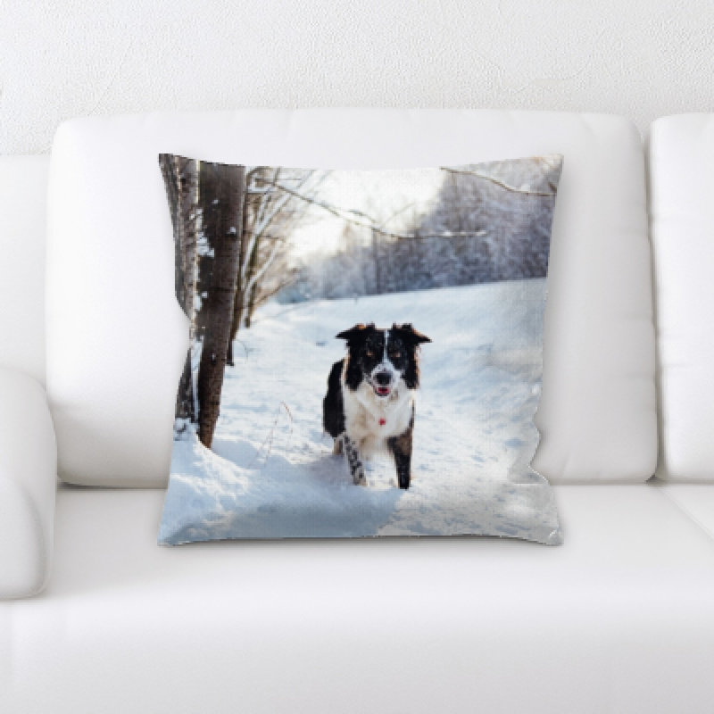 Winter Microsuede Reversible Throw Pillow
