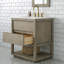 Arayana 30 po Meuble-lavabo de comptoir simple en marbre blanc Carrara-1097600442