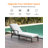 SeeHill Pool Lounge Chair, Aluminum Outdoor Chaise Lounge with Thick Cushion, Outdoor Lounger Pool Furniture with 6-Position Adjustable Backrest, Patio Lounge Chair for Outside, Deck-1425337108