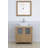 Ravenna 30" Freestanding Single Sink Bathroom Vanity with Engineered Marble Top and Matching Mirror-719126196-712313580