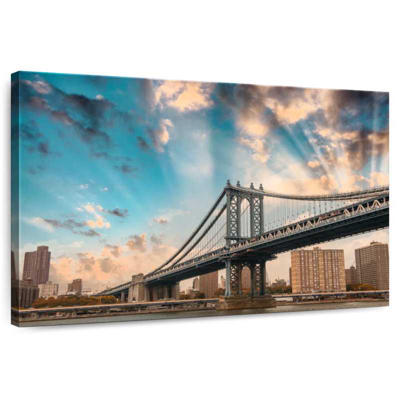 Nicci Dramatic Manhattan Bridge, 34" H x 51" W