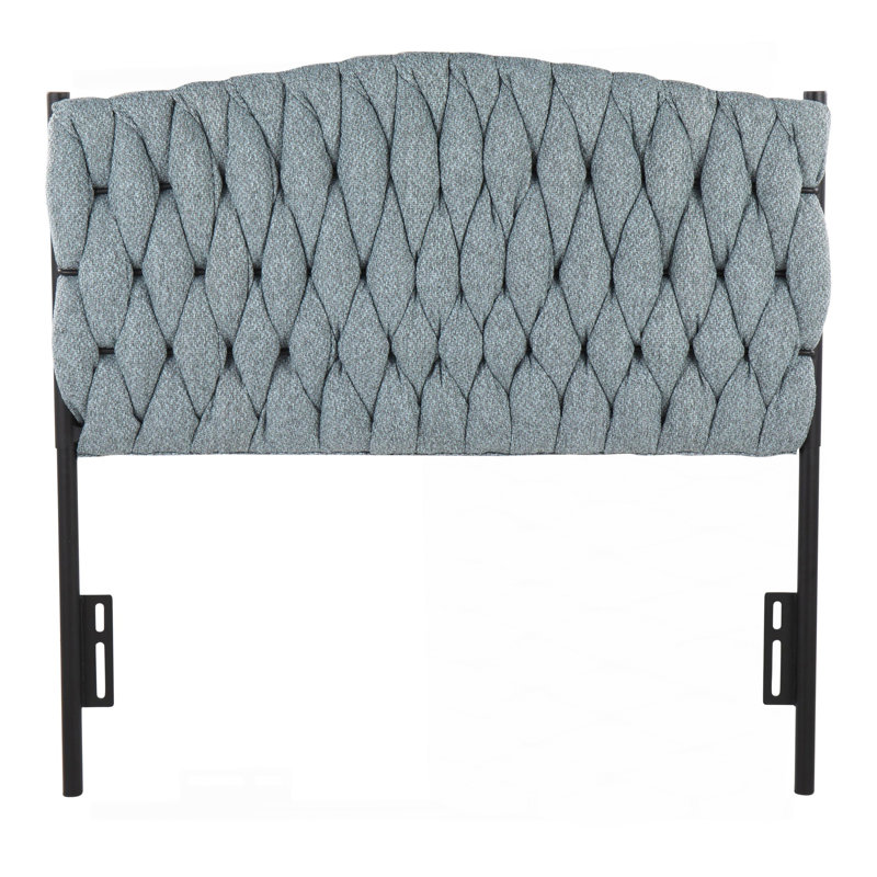  Tête de lit en métal et tissu Lumisource, Bleu