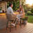 Switte Modern 31.5" Swivel Bar Stool Set of 2 w/ Rattan Armrests & Footrest, 250lb Capacity 