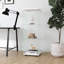 Armoire vitrée en verre blanc Home Office