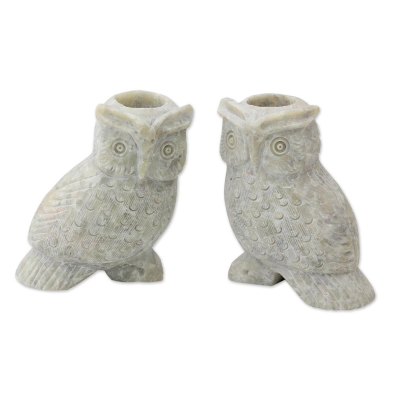 3.3'' H Stone Tabletop Candlestick