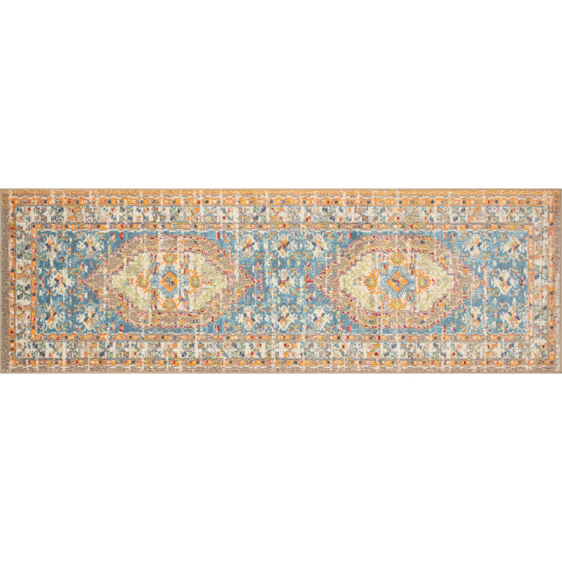 Larrick Oriental Indoor Rug, Runner 2'8" x 8'