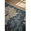 Hand Tufted Wool Floral Area Rug in Webb's Blue-1192058302