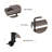 Solid Wood Top End Table and Built-In Outlets-510244204