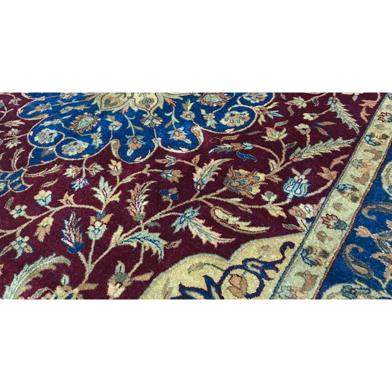 Bikaner Wool Oriental Area Rug in Red/Blue/Beige