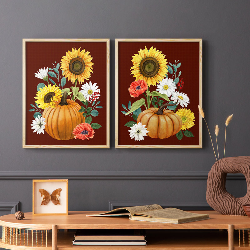 «Beautiful Fall I», reproduction encadrée de qualité supérieure - prête à être accrochée - aucun clou requis - aucun clou requis