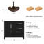 Ensemble de meuble-lavabo simple 36 po avec lavabo 36 po-2052778624