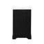 Meuble-lavabo de 20 po avec lavabo en céramique, poignée en métal noir, tablette réglable et finition peinte pour plus de confort, armoire blanche, porte à fermeture douce, étagère de rangement à deux niveaux