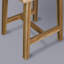 Tabouret rectangulaire 100% bois franc américain avec plateau divisé