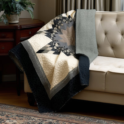 Donna Sharp Lexington Star Pieced Cotton Quilted Throw