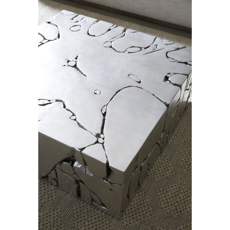 Chunk Square Silver Coffee Table
