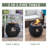 Christiene Round Propane Fire Pit Table-705172080