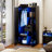 2-Door Wardrobe Armoire with LED Lights-2045492061