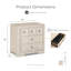 Table de chevet 3 tiroirs Schell-272606963