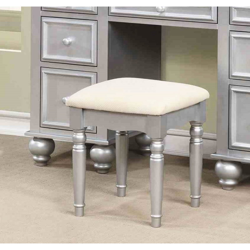 Meuble-lavabo et tabouret transitionnel 1Pc, miroir argenté, 3 côtés, tiroirs de rangement en bois massif pour le décor de la chambre à coucher, finition, utilisation