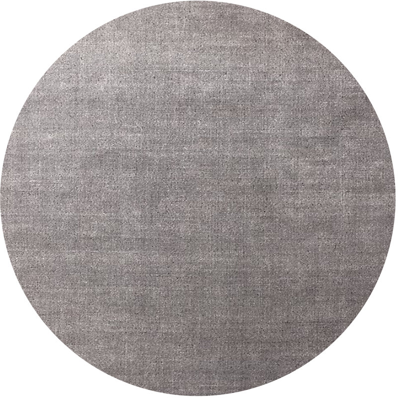 Tapis gris Coralle, Rond 7 pi