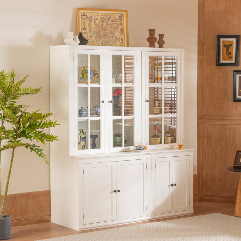 (2 pièces) H 75,25 po x l 60 po, armoire de rangement moderne à 7 portes, 5 niveaux et 10 tablettes