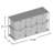 Commode décorative en acier à 6 tiroirs Kristopher-52151486