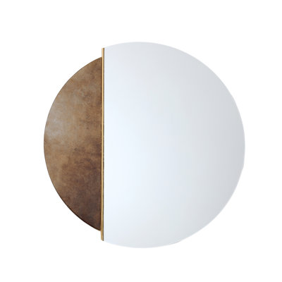 Genevieve Glass Circle Wall Mirror
