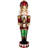 Fraser Hill Farm 4-Ft. Metallic Nutcracker Statue with LED Lights and Music