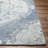 Rectangle Dolme Oriental Hand Tufted Wool Area Rug in Blue/White-1229076174