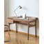 Walnut Wood Mid Century Modern Writing Desk with Drawer