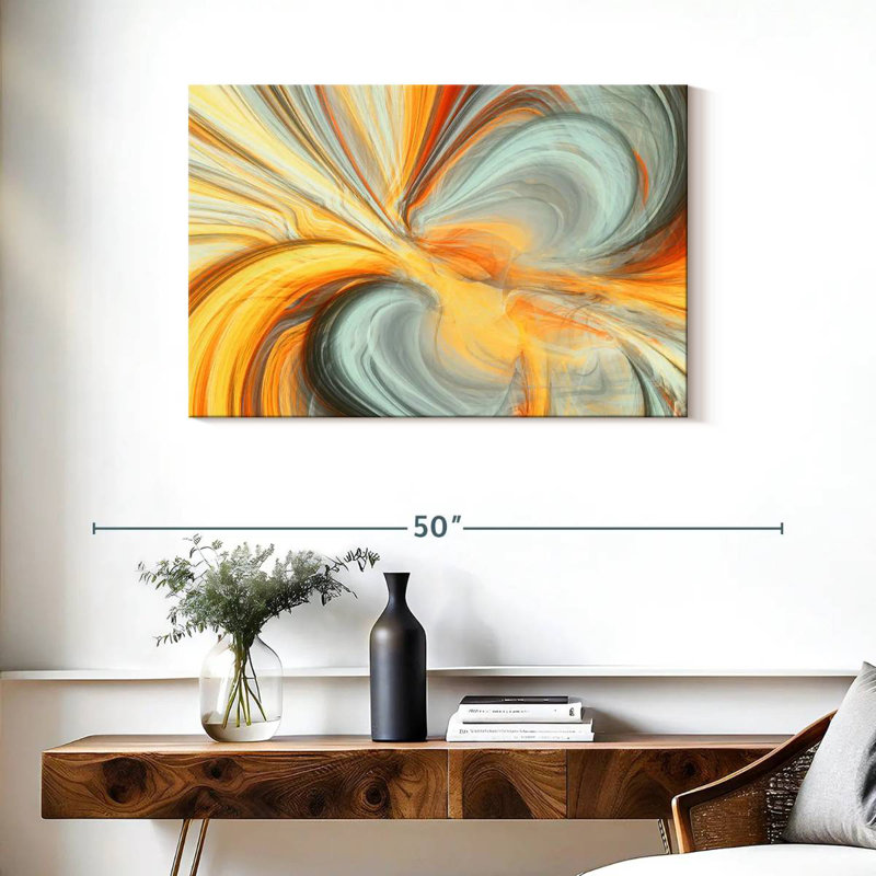 Avery Fluid Dynamic Abstract, 24" H x 36" W