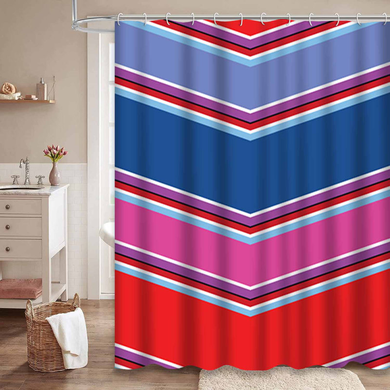 Rideau de douche Chevron, L 72 po x l 78 po