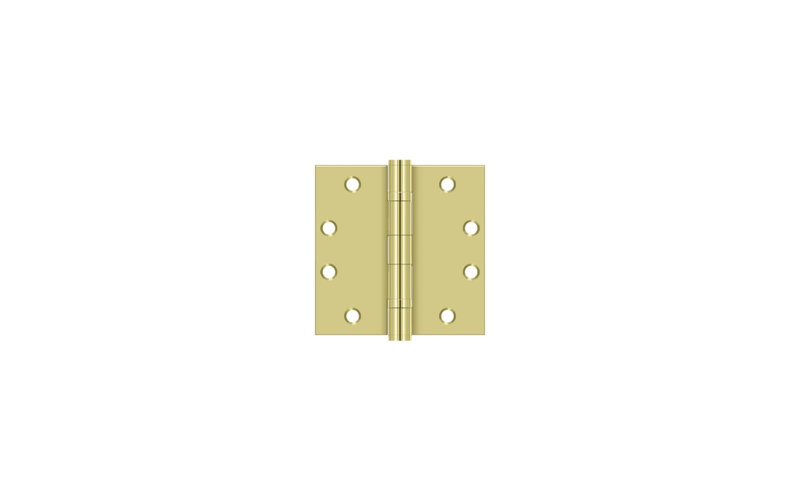 102'' x 102'' Steel Butt Bearing Hinge, Polished Brass